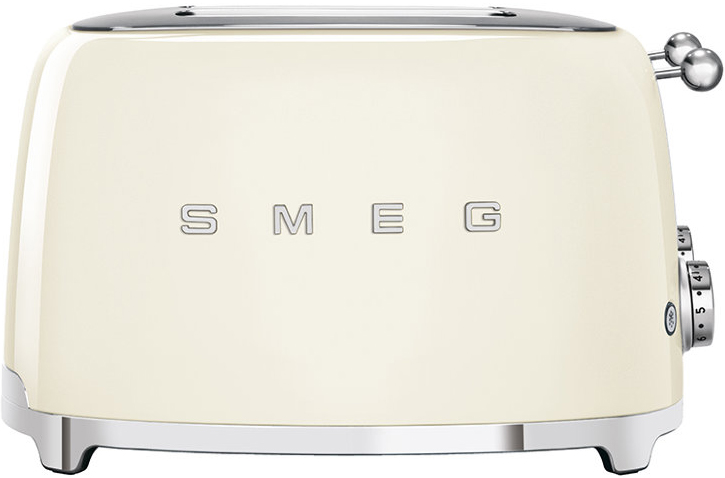 Тостер на 4 ломтика кремовый SMEG TSF03CREU