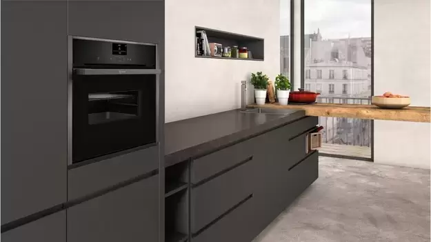 Компактный духовой шкаф с функцией микроволн Neff C17MS22G0